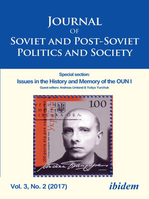 cover image of Journal of Soviet and Post-Soviet Politics and Society
